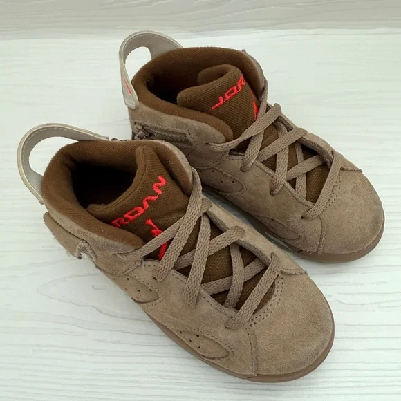 AIR JORDAN 6 RETRO X TRAVIS SCOTT TODDLER 9C